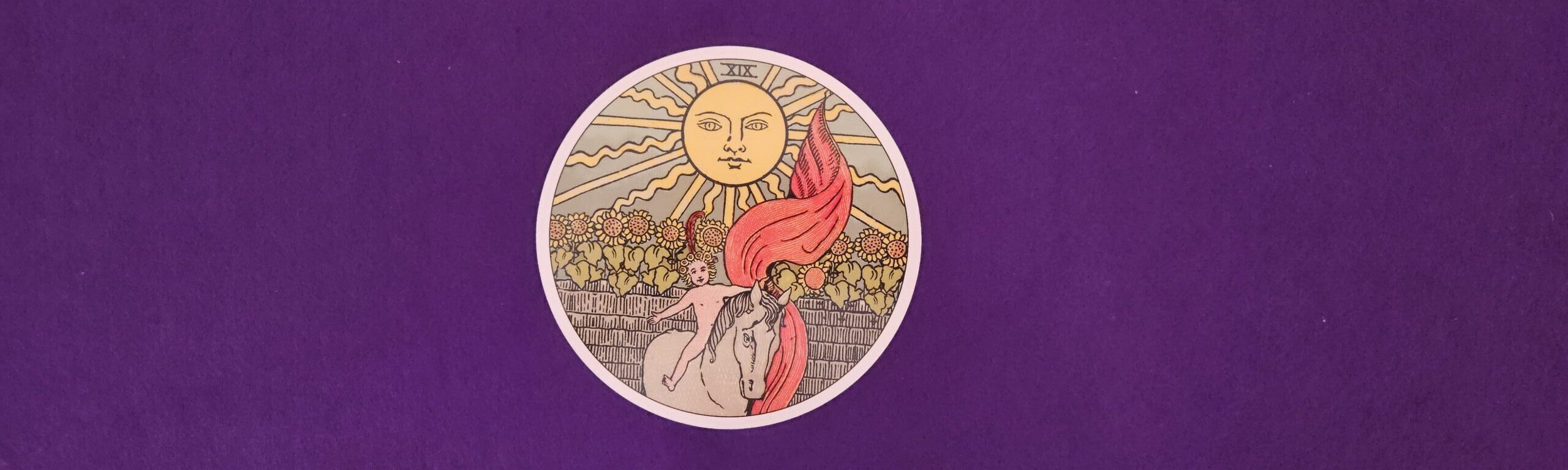 Arcano XIX O Sol - Tarot Waite-Smith Edição Circular