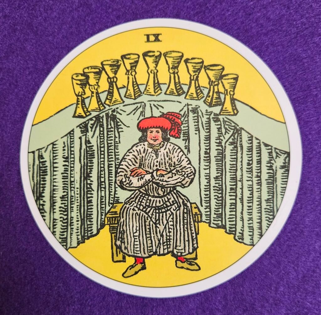 Significado da carta 9 de Copas no Tarot - Tarot Aberto