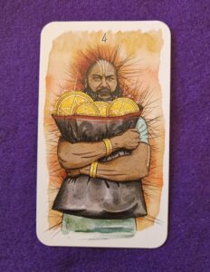 Arcano 4 de Ouros do Tarot The Unfolding Path